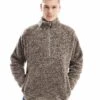 Cotton:On Cotton On Quarter Zip Teddy Fleece Pullover In Putty For Men 2 Cotton:On Cotton On Quarter Zip Teddy Fleece Pullover In Putty For Men -Cotton:On Sales Store 207239918 1 putty