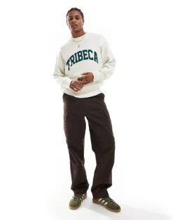 Cotton:On Cotton On Knitted Jumper In Cream With Tribeca Graphic For Men 11 Cotton:On Cotton On Knitted Jumper In Cream With Tribeca Graphic For Men -Cotton:On Sales Store 207239936 1 cream 1