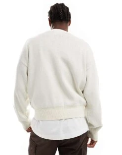 Cotton:On Cotton On Knitted Jumper In Cream With Tribeca Graphic For Men 9 Cotton:On Cotton On Knitted Jumper In Cream With Tribeca Graphic For Men -Cotton:On Sales Store 207239936 3