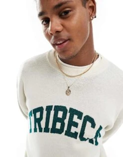 Cotton:On Cotton On Knitted Jumper In Cream With Tribeca Graphic For Men 10 Cotton:On Cotton On Knitted Jumper In Cream With Tribeca Graphic For Men -Cotton:On Sales Store 207239936 4