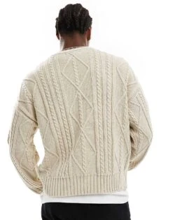 Cotton:On Cotton On Stone Marl Cable Knit Jumper For Men Stone Marle Cable 10 Cotton:On Cotton On Stone Marl Cable Knit Jumper For Men Stone Marle Cable -Cotton:On Sales Store 207239945 4