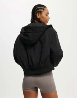 Cotton:On Cotton On Patch Pocket Hooded Jacket For Men Black -Cotton:On Sales Store 207242964 4