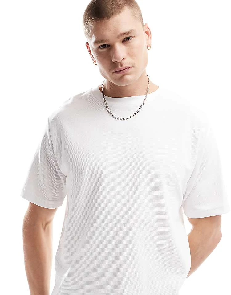 Cotton:On Cropped T-shirt In White For Men 3 Cotton:On Cropped T-shirt In White For Men