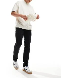 Cotton:On Regular Straight Chino In Black For Men