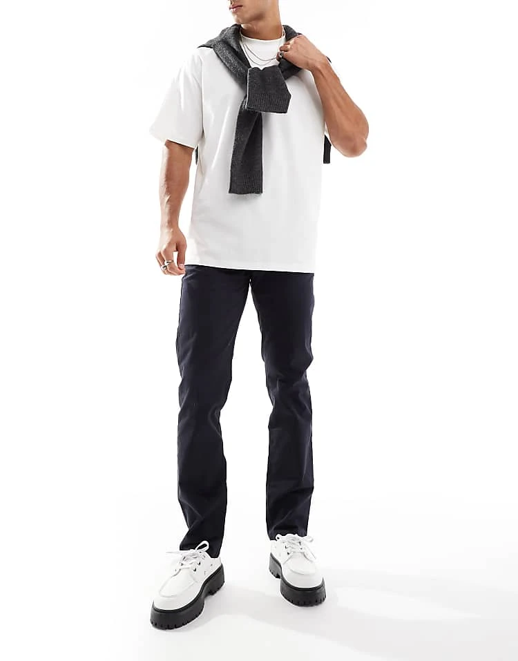 Cotton:On Regular Straight Chino In Navy For Men 8 Cotton:On Regular Straight Chino In Navy For Men - Image 6