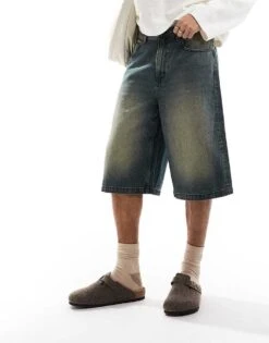 Cotton:On Super Baggy Jort In Blue For Men