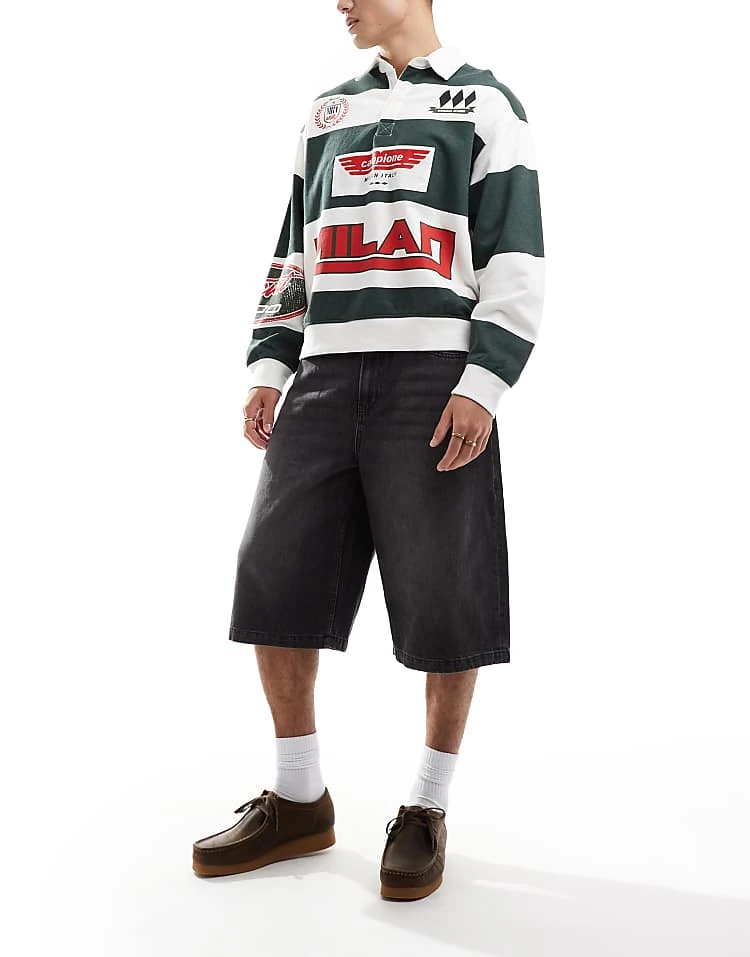 Cotton:On Super Baggy Jort In Black For Men 8 Cotton:On Super Baggy Jort In Black For Men - Image 6