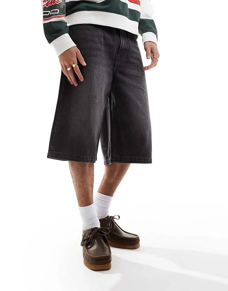 Cotton:On Super Baggy Jort In Black For Men 4 Cotton:On Super Baggy Jort In Black For Men - Image 2