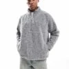 Cotton:On Teddy 1/2 Zip Fleece In Grey For Men 1 Cotton:On Teddy 1/2 Zip Fleece In Grey For Men -Cotton:On Sales Store 207484944 1 grey