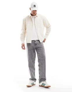 Cotton:On Cropped Oxford Long Sleeve Shirt In White For Men 10 Cotton:On Cropped Oxford Long Sleeve Shirt In White For Men -Cotton:On Sales Store 207522663 4