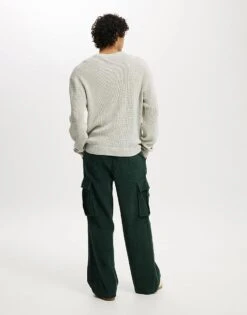Cotton:On Baggy Pleat Cargo Pant In Green For Men -Cotton:On Sales Store 207545157 3