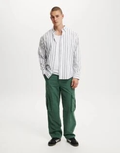 Cotton:On Baggy Cargo Pant In Green For Men