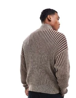 Cotton:On Zip Through Knit In Brown For Men -Cotton:On Sales Store 207545432 4