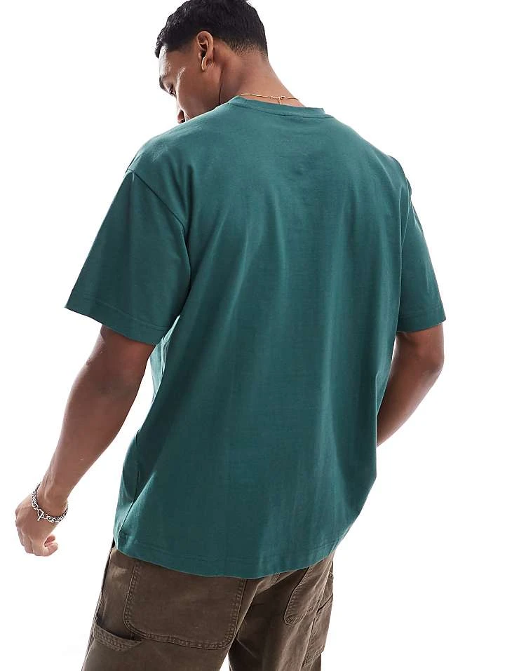 Cotton:On Cotton On Box Fit Plain T-shirt In Pine Needle Green For Men 4 Cotton:On Cotton On Box Fit Plain T-shirt In Pine Needle Green For Men - Image 2