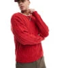 Cotton:On Cotton On Cable Knit Crew Neck In Red For Men Red Cable 2 Cotton:On Cotton On Cable Knit Crew Neck In Red For Men Red Cable -Cotton:On Sales Store 207566729 1 redcable