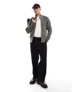 Cotton:On Cotton On Zip Through Knit In Black For Men 11 Cotton:On Cotton On Zip Through Knit In Black For Men -Cotton:On Sales Store 207566743 1 black 1