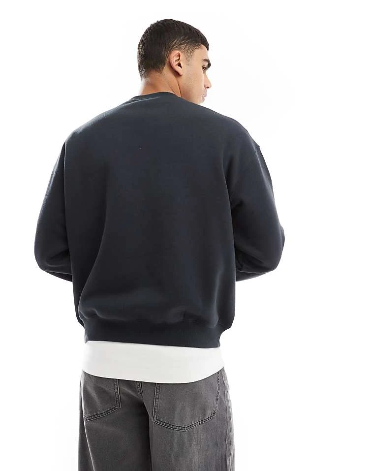 Cotton:On Cotton On Box Fit Crew Neck Sweater With High Aces Graphic In Black For Men Multi 6 Cotton:On Cotton On Box Fit Crew Neck Sweater With High Aces Graphic In Black For Men Multi - Image 4