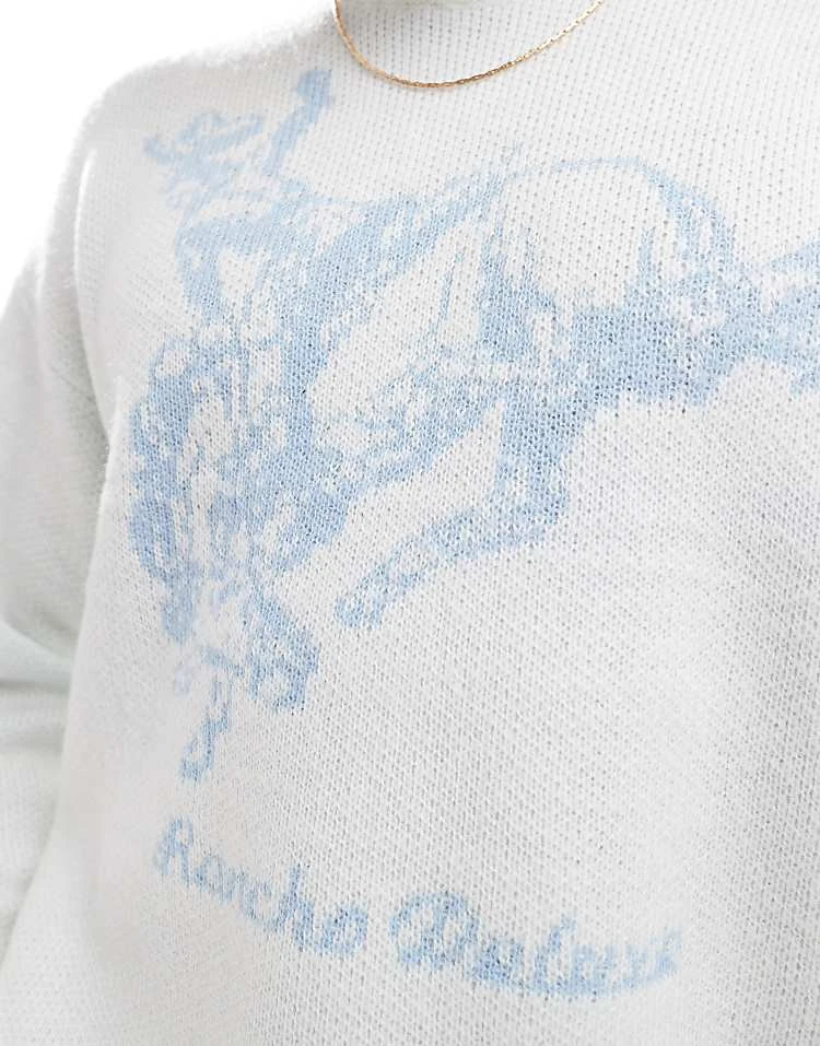 Cotton:On Cotton On Western Crew Neck Knit In Cream For Men 5 Cotton:On Cotton On Western Crew Neck Knit In Cream For Men - Image 3