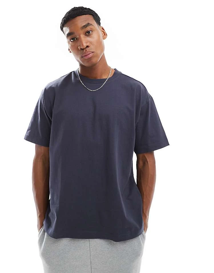 Cotton:On Cotton On Box Fit T-shirt In Navy For Men True Navy 7 Cotton:On Cotton On Box Fit T-shirt In Navy For Men True Navy - Image 5