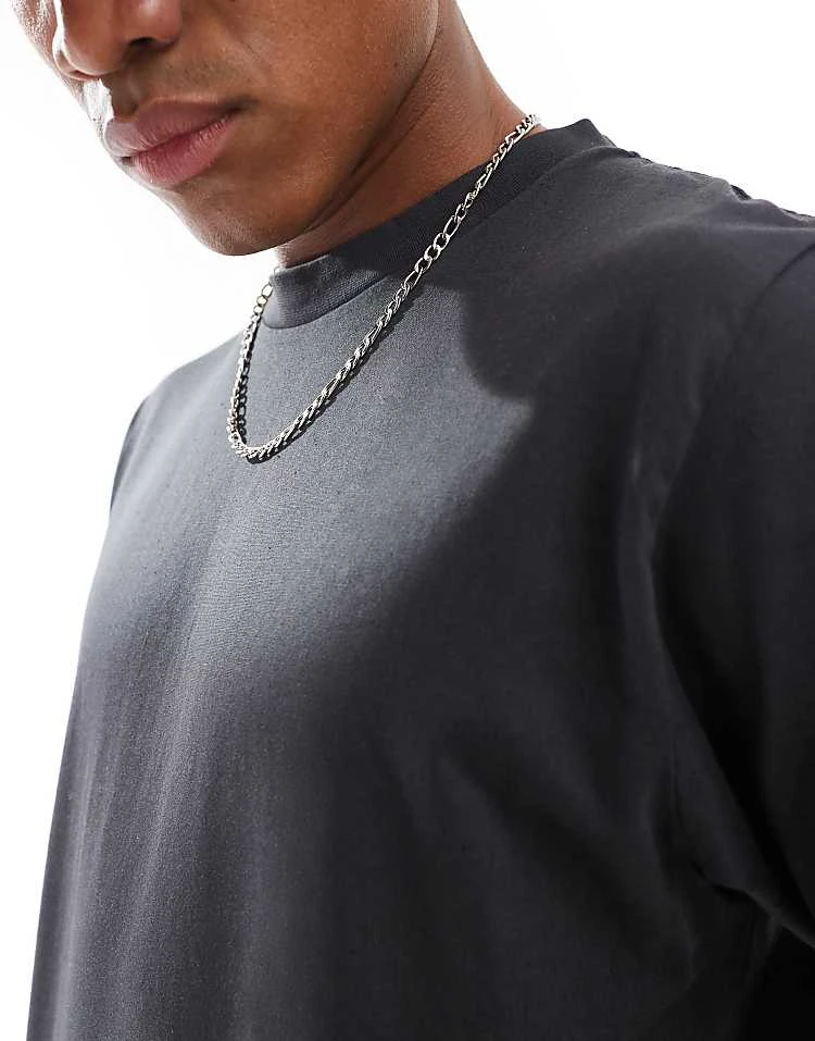 Cotton:On Cotton On Cropped Fit T-shirt In Black For Men 4 Cotton:On Cotton On Cropped Fit T-shirt In Black For Men - Image 2