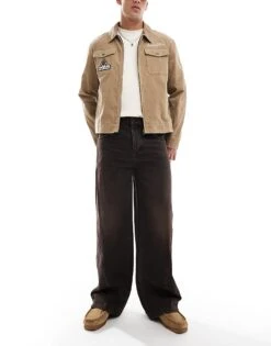 Cotton:On Cotton On Super Baggy Baloon Jean In Burnt Black For Men