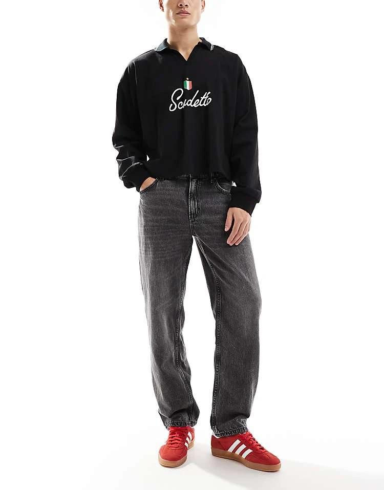 Cotton:On Cotton On Baggy Jeans In Domino Black For Men 3 Cotton:On Cotton On Baggy Jeans In Domino Black For Men