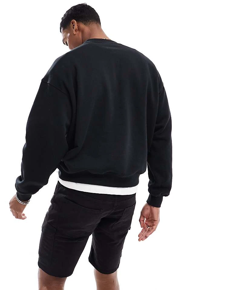 Cotton:On Cotton On Box Fit Graphic Crew Neck Sweater With Desert Dusk Print In Black For Men Black/desert Dusk 4 Cotton:On Cotton On Box Fit Graphic Crew Neck Sweater With Desert Dusk Print In Black For Men Black/desert Dusk - Image 2