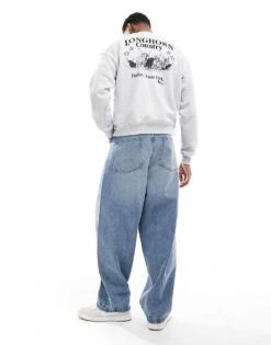 Cotton:On Cotton On Box Fit Sweater With Country Star Graphic In Grey Marle For Men Multi 10 Cotton:On Cotton On Box Fit Sweater With Country Star Graphic In Grey Marle For Men Multi -Cotton:On Sales Store 207566996 4