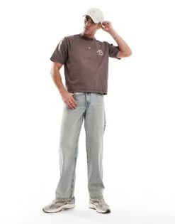 Cotton:On Cotton On Cropped Fit T-shirt With Silver Spurt Graphic In Chocolate For Men Multi 10 Cotton:On Cotton On Cropped Fit T-shirt With Silver Spurt Graphic In Chocolate For Men Multi -Cotton:On Sales Store 207567033 4