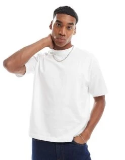 Cotton:On Cotton On Cropped Fit T-shirt In White For Men