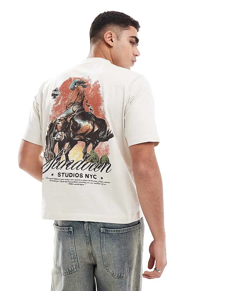 Cotton:On Cotton On Cropped Fit T-shirt With Sundown Studios For Men Multi 7 Cotton:On Cotton On Cropped Fit T-shirt With Sundown Studios For Men Multi - Image 5