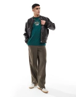 Cotton:On Box Fit Graphic T-shirt In Green For Men 9 Cotton:On Box Fit Graphic T-shirt In Green For Men -Cotton:On Sales Store 207836092 3