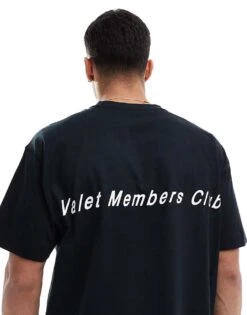 Cotton:On Box Fit Graphic T-shirt In Black For Men