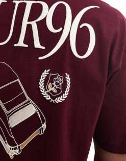 Cotton:On Box Fit Graphic T-shirt In Burgundy For Men 10 Cotton:On Box Fit Graphic T-shirt In Burgundy For Men -Cotton:On Sales Store 207836280 4