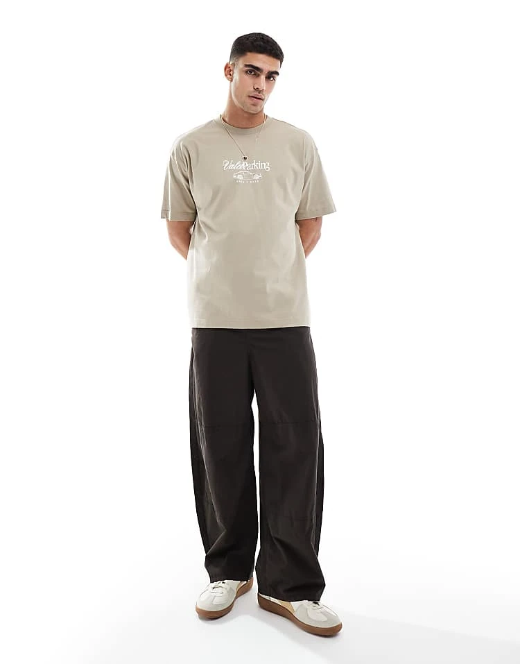 Cotton:On Box Fit Graphic T-shirt In Grey For Men 5 Cotton:On Box Fit Graphic T-shirt In Grey For Men - Image 3