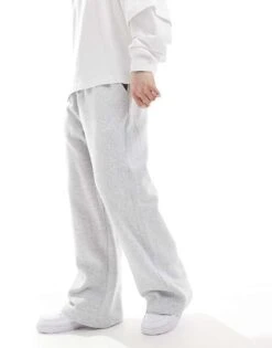 Cotton:On Cotton On Wide Leg Jogger Trousers In Grey Marle Co-ord For Men