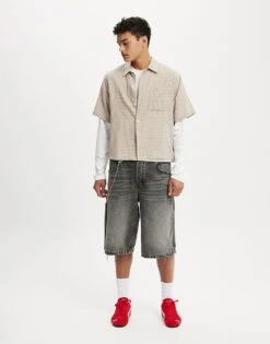 Cotton:On Cropped Fit Long Sleeve In White For Men -Cotton:On Sales Store 208214390 4