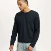 Cotton:On Cropped Fit Long Sleeve In Black For Men