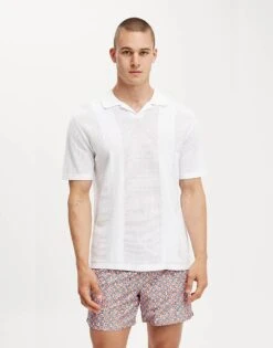 Cotton:On Stretch Swim Short In Red Blue Micro For Men -Cotton:On Sales Store 208293027 1 redbluemicro 1