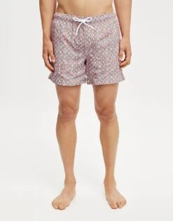 Cotton:On Stretch Swim Short In Red Blue Micro For Men -Cotton:On Sales Store 208293027 2