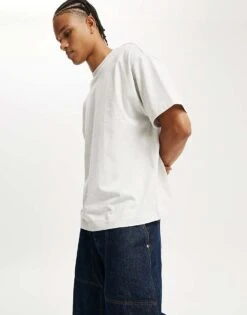 Cotton:On Box Fit T-shirt In White Marle For Men -Cotton:On Sales Store 208310291 3