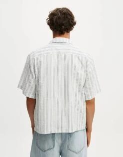 Cotton:On Ventura Short Sleeve Shirt In Blue For Men -Cotton:On Sales Store 208331525 3